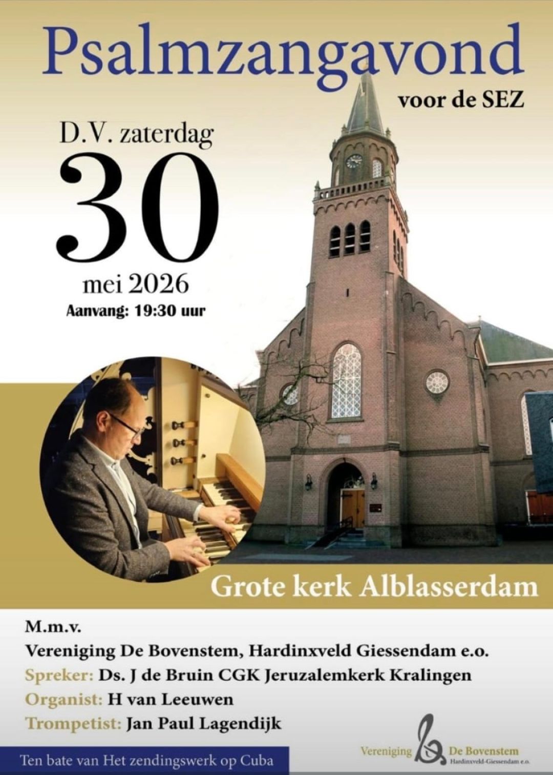 Afbeelding bij Psalmzangavond voor SEZ